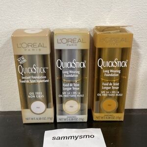 Loreal QuickStick long wearing SPF 14 Foundation- PALE x3